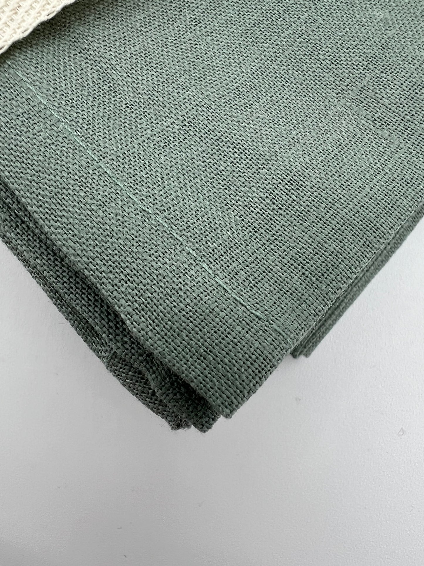 Smokey Sage 100% Linen Tea Towel – Soft Stonewashed Hand Towel