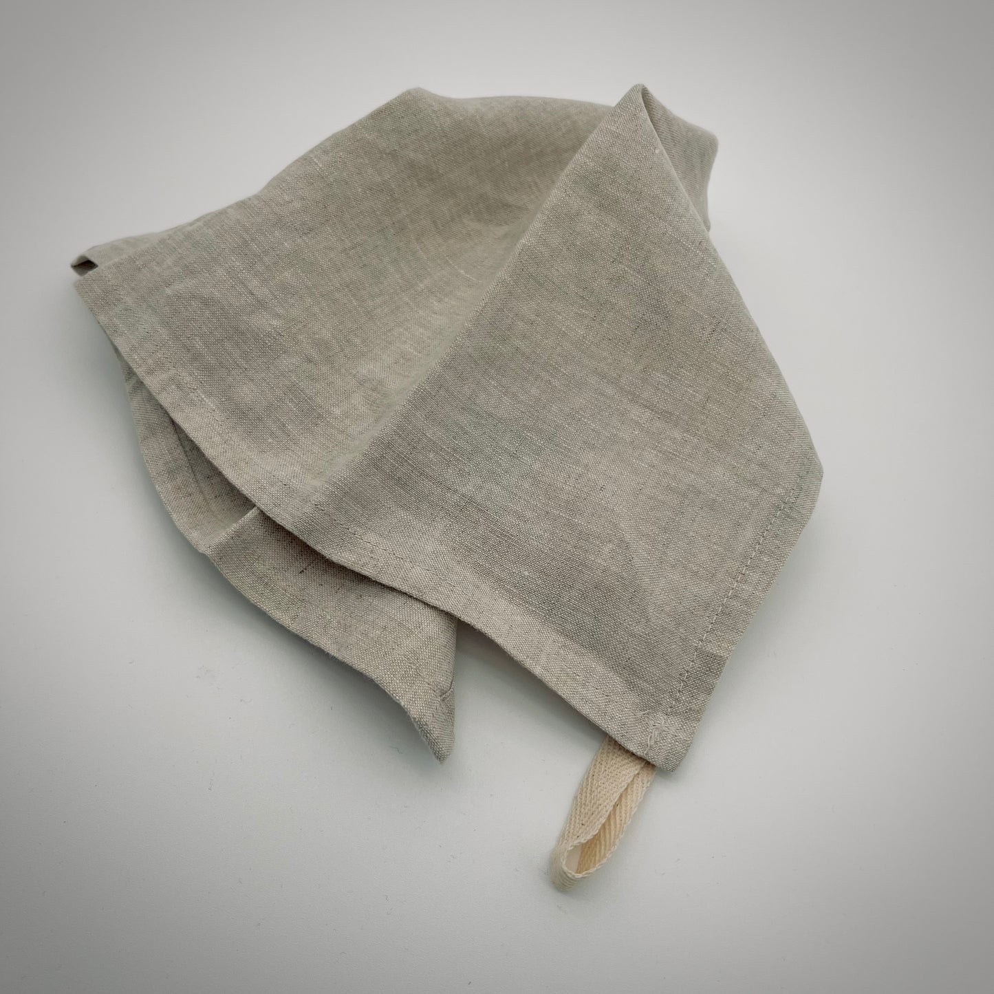 Smokey Sage 100% Linen Tea Towel – Soft Stonewashed Hand Towel