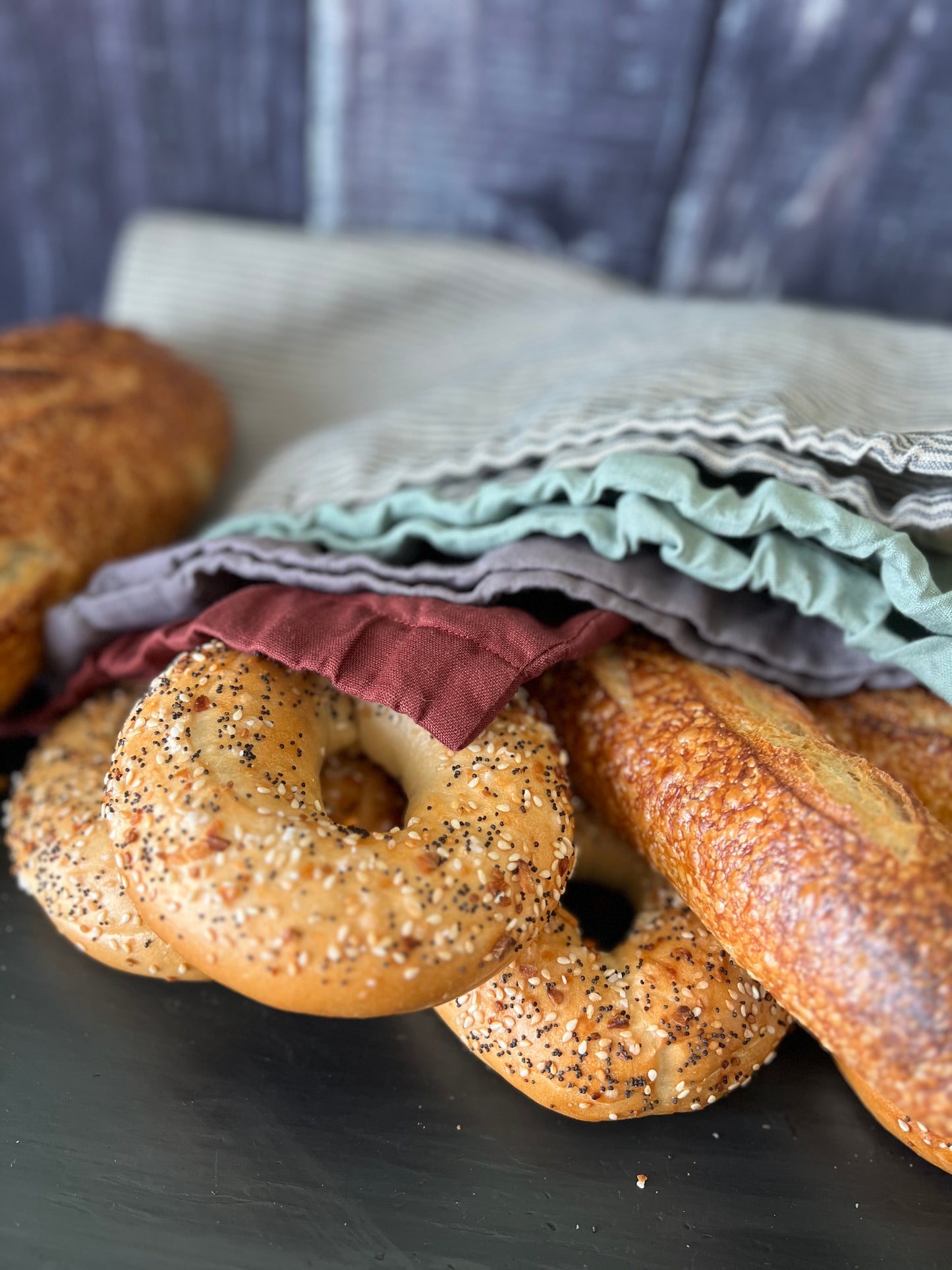 Linen Food Storage Bags – Reusable Natural Linen-Large
