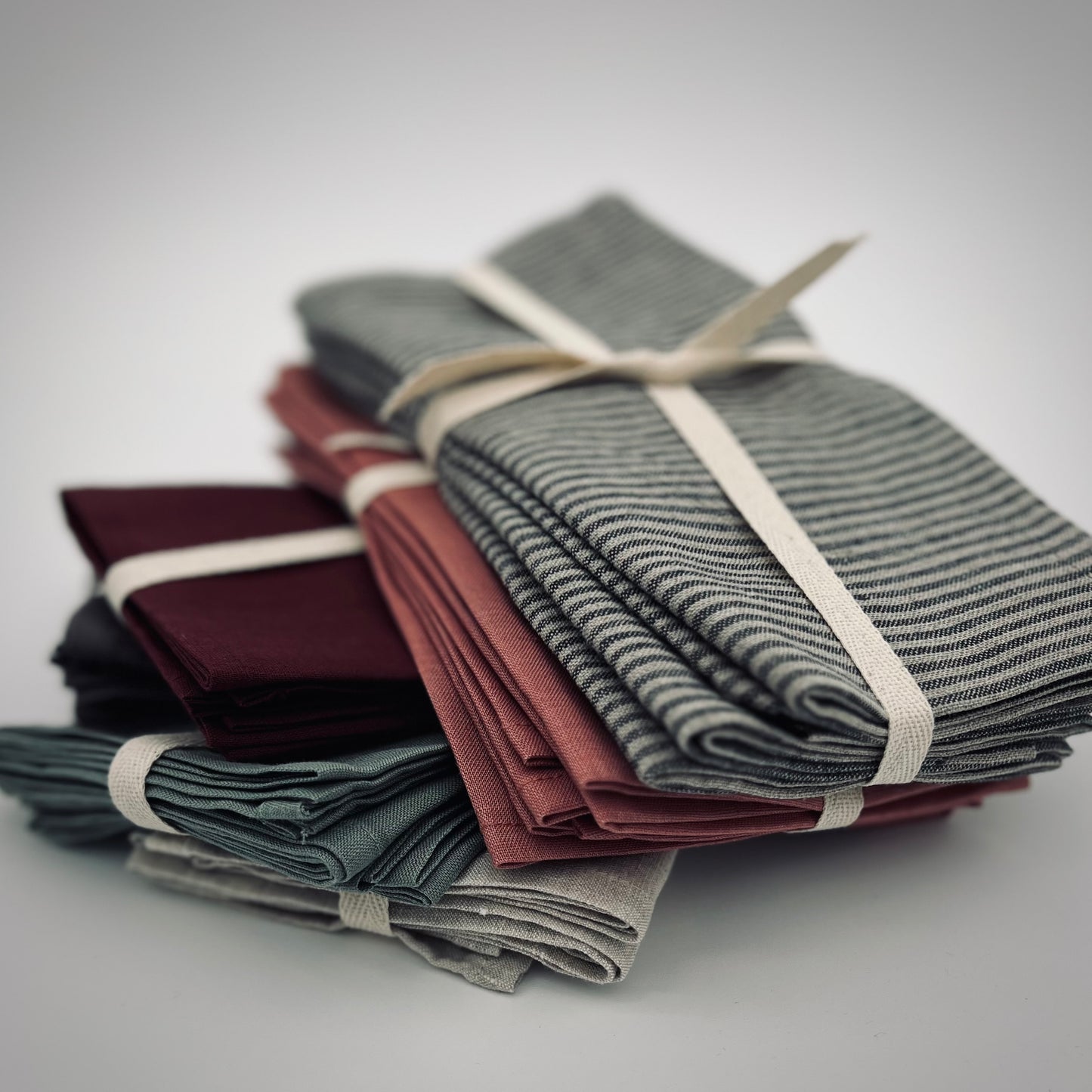 Stonewashed 100%  Linen Napkins-4 Pack