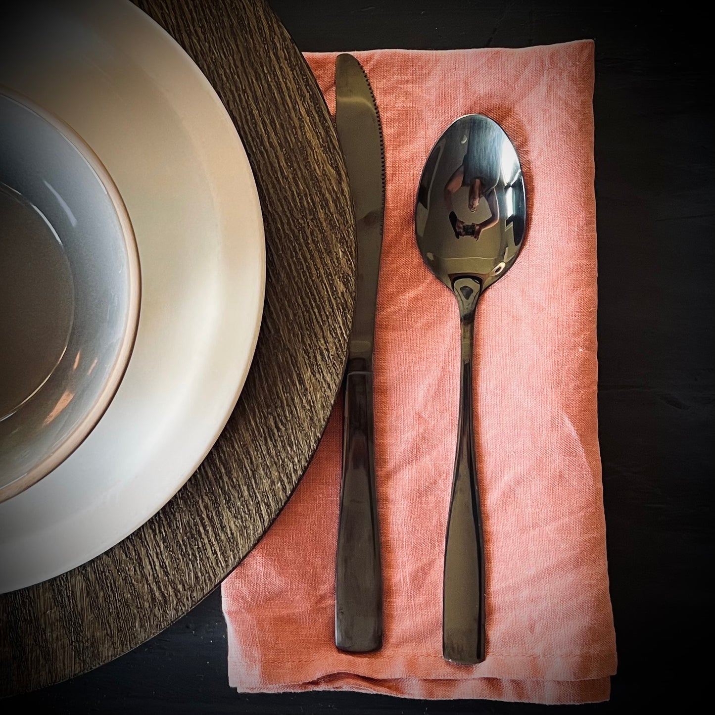 Stonewashed 100%  Linen Napkins-4 Pack